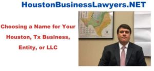 naming your business entity in houston tx